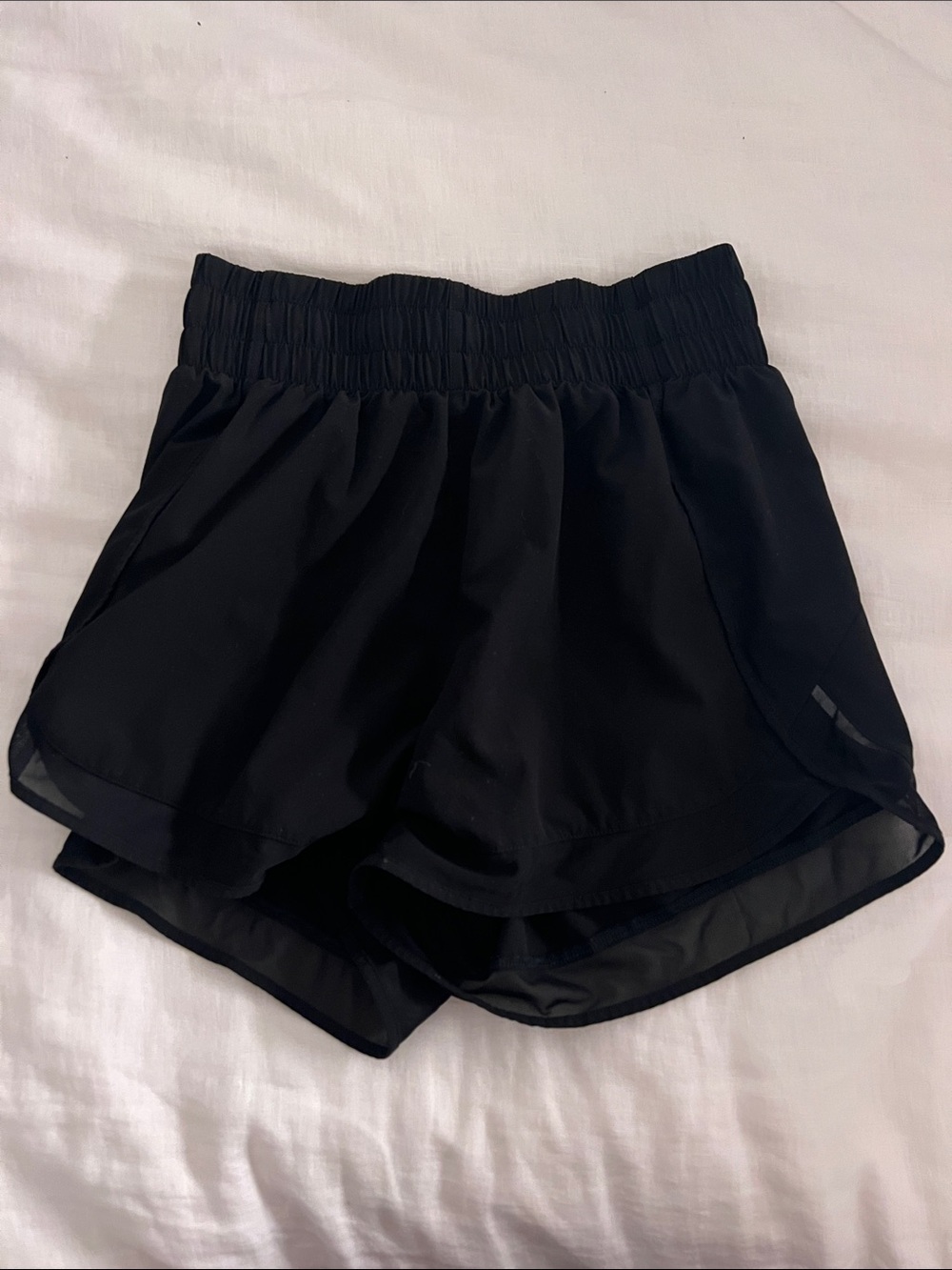Athleta High Rise Mesh Racer Run 3” Short